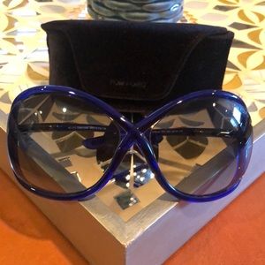 Tom Ford Whitney sunglasses in royal blue